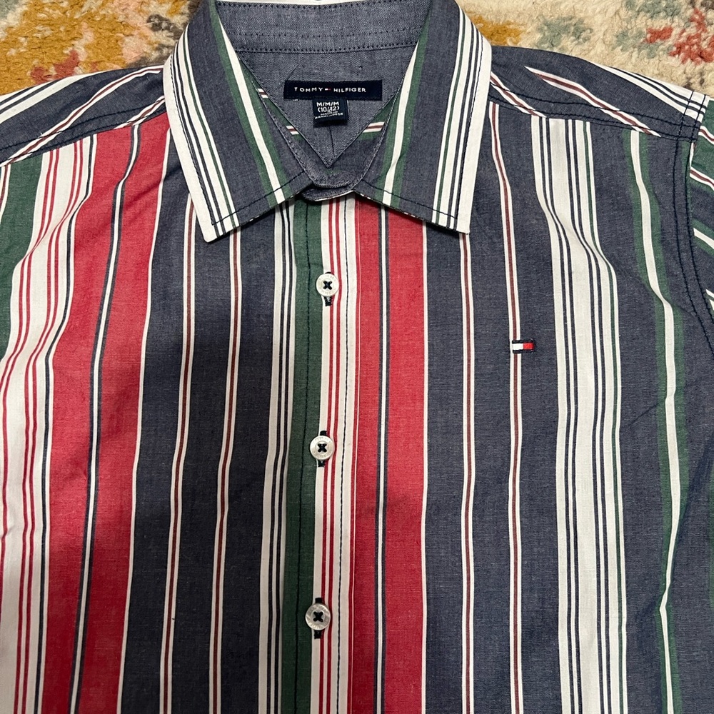 Tommy Hilfiger Boys Multicolor Striped Shirt